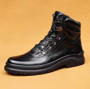 Men's Genuine Leather Pointed Toe High Top <b>Boots</b> with British Style Business Formal Wear White Wedding Shoes Breathable <b>Slip</b> <b>On</b> - Product Image 2