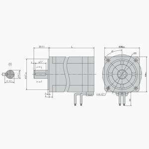 <span class=keywords><strong>Moteur</strong></span> électrique sans balais PrimoPal à effet Hall triphasé 1 CV 48 V 80 mm pour <span class=keywords><strong>paramoteur</strong></span>, broyeur à café 500 W 750 W BLDC pour AGV - Product Image 6