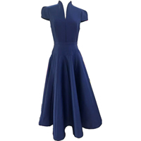 Robe élégante pour femme, nouvelle collection automne 2025, col en V, coupe ajustée, style évasé, grande ampleur