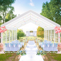 Grandes tentes d'extérieur imperméables en alliage d'aluminium pour événements, tente en PVC blanc, chapiteau, bâche, exposition, mariage, fête, événement