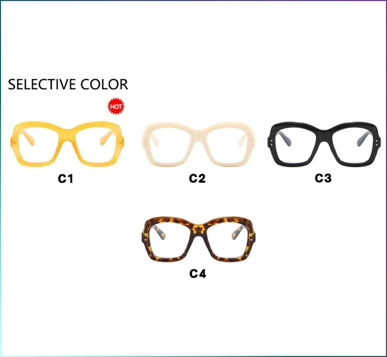 2024 sharingan, новая модель, модная Желтая оправа, оптические прозрачные линзы, большие очки с защитой от синего света