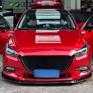 Grille de radiateur en nid d'abeille noire StarNav pour pare-chocs supérieur de voiture, compatible Mazda 3 Axela 2014-2019, style course, pour modification - Product Image 3