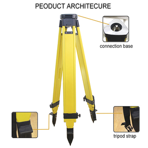 Trípode de madera de buena calidad bibo para estación total, nivel y teodolito - Product Image 6