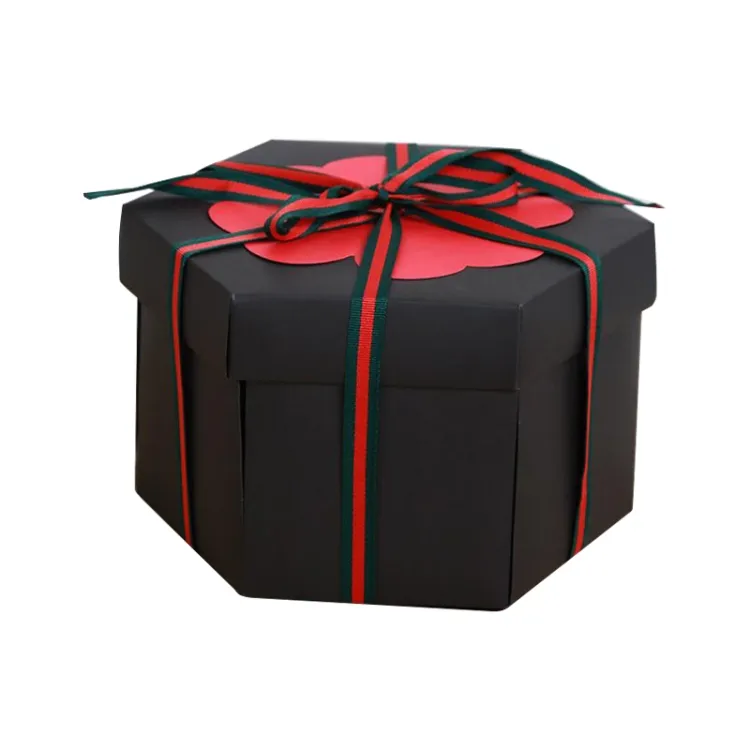 Lol Surprise — boîte cadeau de luxe en forme d'hexagone fleuri, Album Photo créatif et romantique fait à la main, DIY bricolage