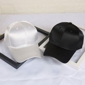 Fashion 6 Panels Cheap Custom <b>Plain</b> Satin Baseball <b>Caps</b> - Product Image 3
