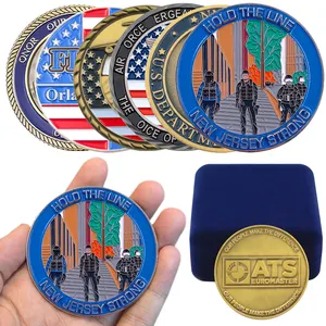 Personalised Custom Logo 3D Zinc Alloy Brass Engraving Souvenir Enamel Coin Manufacturer Challenge Coins
