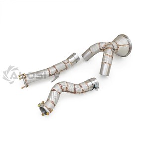 Tuyau de descente à haut débit (Decat Downpipe) pour Audi A6 A7 A8 C8 3.0T EA839 2019-2024 |   Collecteur d'échappement haute performance en acier inoxydable T304 - Product Image 3
