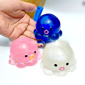 ของเล่นบีบปลาหมึกใสแบบใหม่ ซีรีส์สควิชชี่เนื้อเจลลี่เหนียว บรรเทาความเครียด ของขวัญสำหรับวัยรุ่นและผู้ใหญ่ ขายส่งสควิชชี่ - Product Image 2