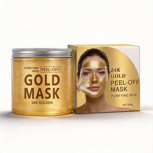 Masque Peel-Off Premium Personnalisé <span class=keywords><strong>Or</strong></span> 24K, Dissolvant de Points Noirs, Masque Purifiant à <span class=keywords><strong>l</strong></span>'Argile pour le Visage, Soin du Visage, Masque Nettoyant en Profondeur à <span class=keywords><strong>la</strong></span> <span class=keywords><strong>Boue</strong></span> - Product Image 3