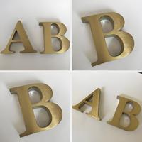 Letrero Metálico Comercial Personalizado, Logotipo 3D de Acero Inoxidable con Protección IP65 a Prueba de Agua y Fácil Instalación para Publicidad Comercial