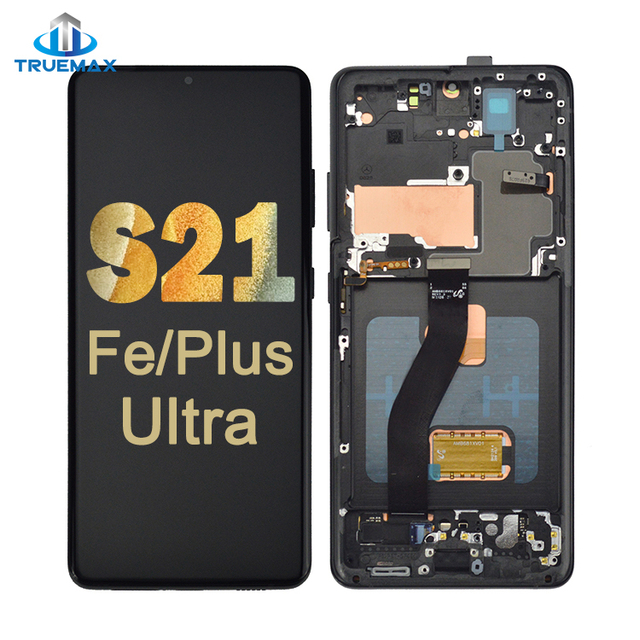 Pantalla De Con Marco Amoled 120hz Ecran De Telephone for samsung galaxy S21 ultra Screen Replacement Sm-g998u1 S21fe Simple