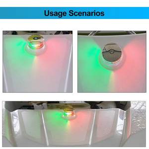 해양 보트 항법 조명, 폰툰 보트 요트 우현 및 포트 사이드 데크 마운트용 12V 레드 그린 방수 <span class=keywords><strong>LED</strong></span> 라이트 바 - Product Image 4