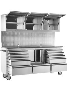 Armoire à outils en métal la plus populaire avec tiroirs Solution de rangement pour garage d'atelier Chariot à outils/chariot pratique avec roues à poignée - Product Image 2