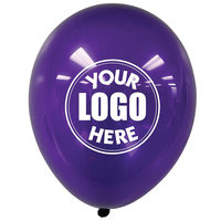 Ballons publicitaires en latex ronds avec logo personnalisé, 10 à 12 pouces, ballons gonflables imprimés pour décorations de fête, différentes couleurs