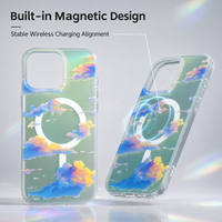 Coque de téléphone antichoc OEM en TPU+PC avec anneau magnétique et trou pour cordon, protection d'écran, vente en gros pour 17 Pro Max