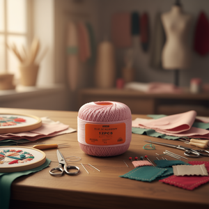 ด้ายฝ้ายอิลัน เอ็น 12 สี 05 สำหรับเย็บปักถักร้อย แพ็ค 12 ชิ้น - Product Image 2