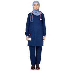 Set di Divise Mediche per Donne, Design Professionale, Tinta Unita in Spandex, per Chirurgia, Salone di Bellezza, Infermieristica, Pediatria, Odontoiatria - Product Image 6