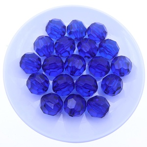 Rentay AFB003 16mm <strong>Black</strong> <strong>Round</strong> 32 Faceted Acrylic <strong>Beads</strong> for Kids Necklace Making - Product Image 3