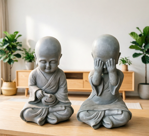 Figura de Buda <span class=keywords><strong>Monje</strong></span> Sentado de Resina, <span class=keywords><strong>Monje</strong></span> Pequeño al por Mayor - Product Image 3