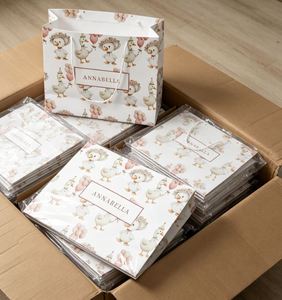 ถุงกระดาษช้อปปิ้งลายสมอเรือสไตล์กองทัพเรือแบบกำหนดเองได้ - Product Image 5