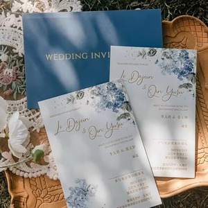 Bán buôn tùy chỉnh in ấn cao cấp sang trọng Thiệp mời đám cưới - Product Image 2