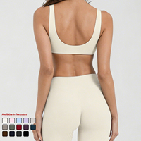 AWX8002 Sujetador deportivo de spandex suave y cómodo para mujer, en stock, con soporte, ideal para fitness, pilates y yoga.
