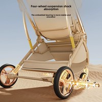Poussette bébé Aiya en coton, convertible assis-debout, 0-3 ans, légère, pliable, bidirectionnelle, haute position, pour tout-petits et enfants