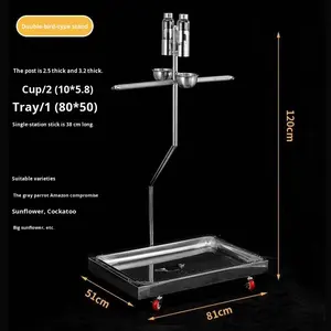 Büyük Çift Kuşluk Yer Tipi Kuş <span class=keywords><strong>Stand</strong></span>ı - Product Image 1