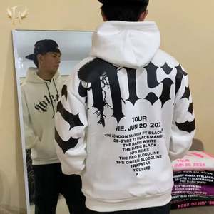 เสื้อฮู้ดดี้ผ้าฝ้าย 100% หนานุ่ม สกรีนลายใหญ่ สไตล์ฮิปฮอป ทรงหลวม ใส่ได้ทั้งชายและหญิง แขนโดลแมน สำหรับฤดูหนาว - Product Image 3