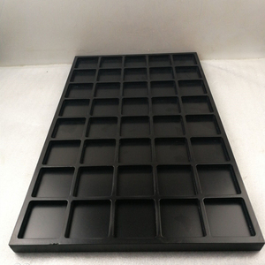 Bandeja <span class=keywords><strong>de</strong></span> exhibición LACADA NEGRA portátil, tablero <span class=keywords><strong>de</strong></span> pulsera pequeño, tablero <span class=keywords><strong>de</strong></span> cuentas <span class=keywords><strong>de</strong></span> madera, bandeja organizadora <span class=keywords><strong>de</strong></span> joyas <span class=keywords><strong>de</strong></span> MDF apilable para collar - Product Image 3