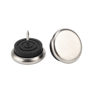 Pieds de meubles en acier inoxydable Jiufa, pointes de fixation au sol pour table, chaise, canapé, armoire, réglables en hauteur avec patins en caoutchouc - Product Image 4