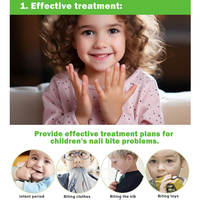 Logo privé à base de plantes pour arrêter de se ronger les ongles liquide 2 en 1 anti-ronger les ongles protégeant la réparation de l'eau amère des ongles pour enfants adultes