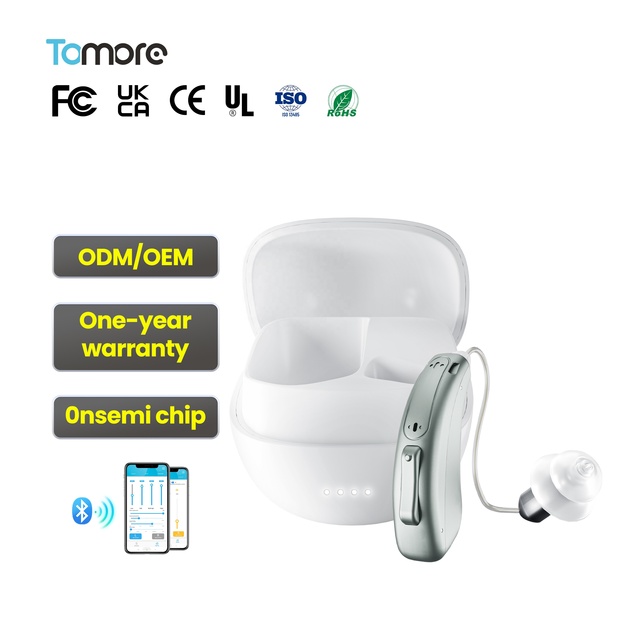 RIC Hearing Aids with Bluetooth Wireless High Quality Accessories for Deaf People Aparelho Auditivo