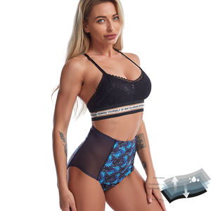 뜨거운 판매 여성 4 레이어 면 빨 산후 누출 방지 기간 팬티 생리 속옷 - Product Image 3