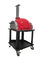 KIMSTONE Nouvel arrivage Four à pizza en céramique haute température de 26 pouces Four à pizza au charbon de bois pour restaurant