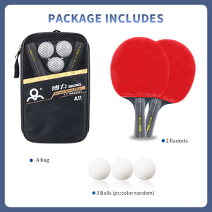 Juego de Raquetas de Tenis de Mesa Personalizadas Boli, <span class=keywords><strong>Paleta</strong></span> de <span class=keywords><strong>Ping</strong></span> <span class=keywords><strong>Pong</strong></span> <span class=keywords><strong>Profesional</strong></span> de Madera de 7 Capas para Entrenamiento - Product Image 4
