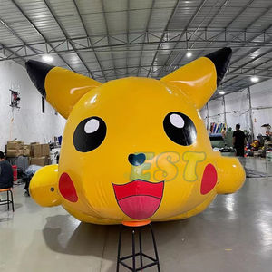 여름 재미있는 물놀이 피카츄 회전 물놀이 장난감 디스코 보트 인플레이터블 토우어블 튜브 인플레이터블 플로팅 보트 - Product Image 5