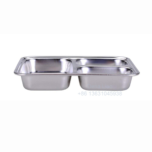 <span class=keywords><strong>Assiette</strong></span> à dîner en acier inoxydable à <span class=keywords><strong>3</strong></span> <span class=keywords><strong>compartiments</strong></span> pour enfants, étudiants, cantines d'hôpital, école, boîte à lunch pour la restauration rapide <span class=keywords><strong>avec</strong></span> <span class=keywords><strong>couvercle</strong></span> - Product Image 2