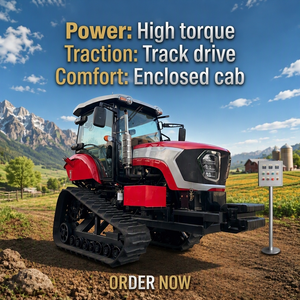 Allrad-ORSON 140PS 2WD Raupenschlepper mit Deluxe-Kabine und Bluetooth-Audio für Großflächige Landwirtschaft und Bodenbearbeitung - Product Image 1