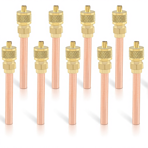 Set di 10 Manometri per Vuoto HVAC AC in Ottone <span class=keywords><strong>DR</strong></span>, Filettatura SAE 1/4\", Diametro Esterno 2,75\", Garanzia di 1 Anno - Product Image 1