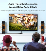 SAMZHE Commutateur bidirectionnel 4K/60Hz 1x2 2 entrées 1 sortie 1080P HD pour Ordinateur Portable Moniteur TV Projecteur Répartiteur Transmission 40m