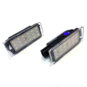 Lumière de plaque d'immatriculation LED pour voiture SMD3528 pour Renault Clio Laguna <span class=keywords><strong>2</strong></span> Megane 3 Twingo <span class=keywords><strong>Master</strong></span> Vel Satis - Product Image 1