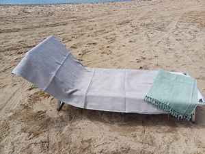 Serviette de plage en coton turc à motif gaufré pour femmes et hommes, quatre couleurs, séchage rapide, spa à domicile, plage, haute qualité - Product Image 4