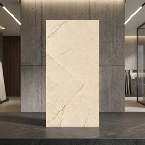 White Marble Look Glazed Porcelain Tiles 600x1200mm Premium GVT Surface for Modern Wall <b>Floor</b> Spaces - Product Image 3