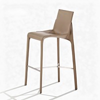 Tabourets de bar modernes en fer forgé pour usage domestique, chaises hautes de luxe italien légères avec dossier pour réception d'hôtel