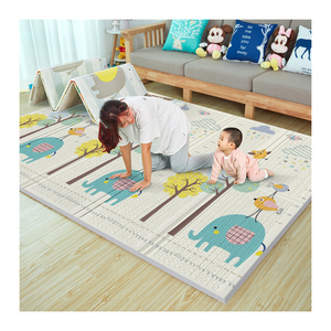 Thảm bò cho bé 180cm, thảm trò chơi hai mặt có thể gập lại, in màu, thân thiện với môi trường để sử dụng tại nhà - Product Image 6