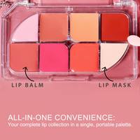Gloss à lèvres teinté hydratant, gloss brillant, maquillage en marque privée, palette de lèvres personnalisée, brillance intense, palette de lèvres crémeuse multi-usages