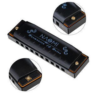 NAOMI Hoodoo Blues <span class=keywords><strong>Harmonica</strong></span> 10 trous <span class=keywords><strong>Harmonica</strong></span> 3 pièces avec étui C <span class=keywords><strong>D</strong></span> G Tone <span class=keywords><strong>Harmonica</strong></span> SET - Product Image 3