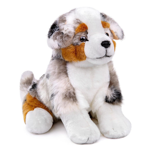 Peluche di Alta Qualità Personalizzabile a Forma di Pastore Australiano, 35 cm, Realistico, per Regali <span class=keywords><strong>e</strong></span> Decorazioni - Product Image 1