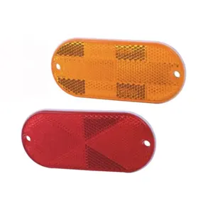 Oval Reflectors Driveway Reflectors For Driveway Cars Boats Mailboxes Trailer Security Reflectors With Center Mounting Holes